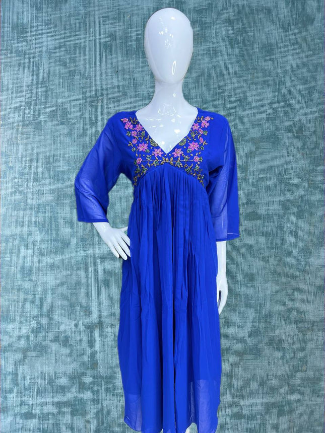 Jewel Neck Kurtis