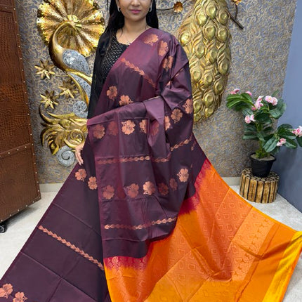 Border Less Kanchi Silk