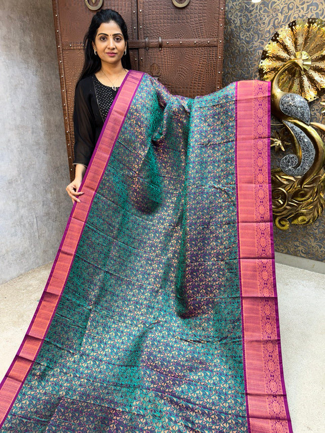 Triple Shade Kanchi Silk