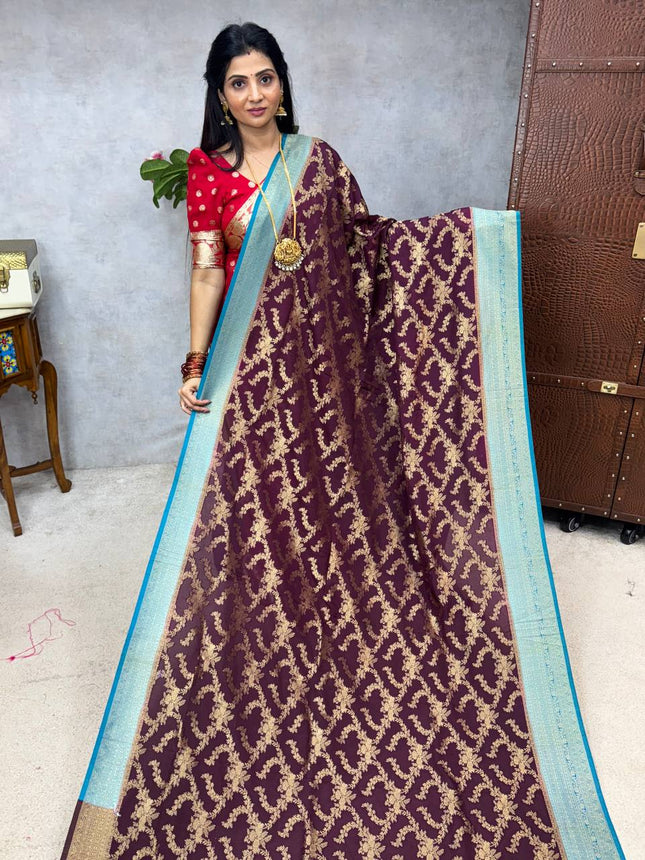 Pure Georgette Banarasi