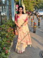 Chanderi Cotton With Weaving Pallu