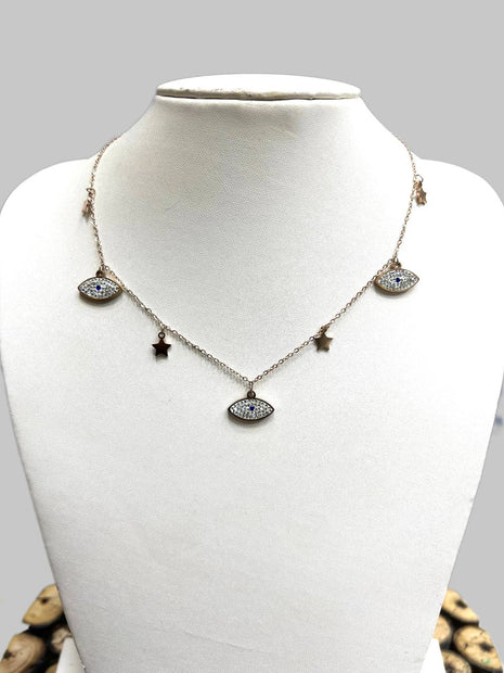 Rose Gold With Star Necklace