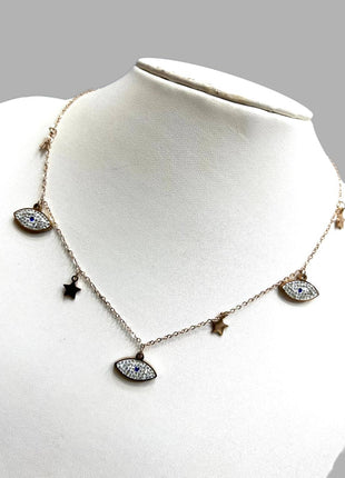 Rose Gold With Star Necklace