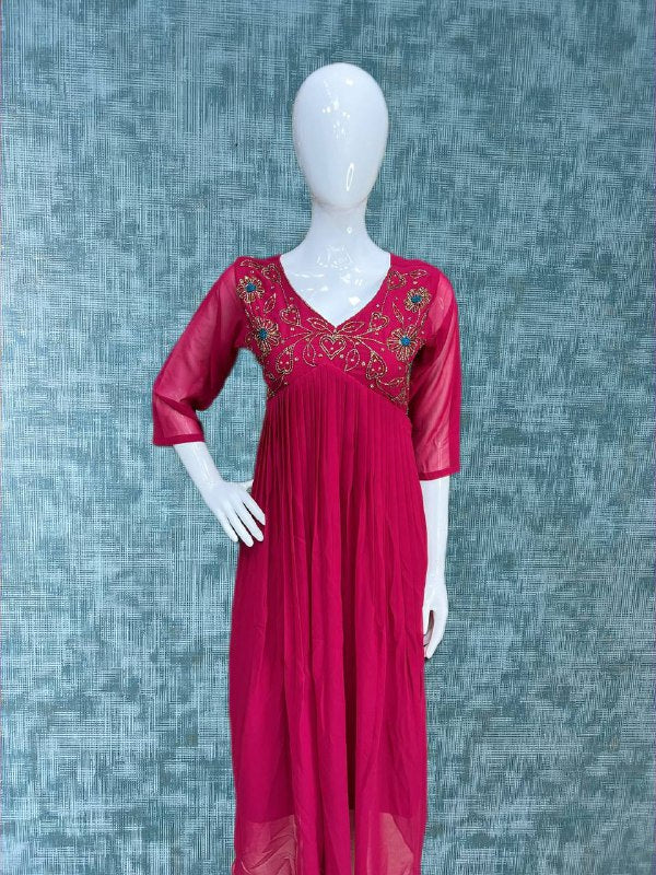 Jewel Neck Kurtis