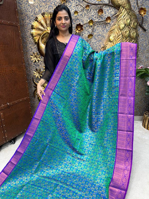 Triple Shade Kanchi Silk