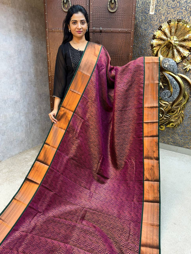 Triple Shade Kanchi Silk