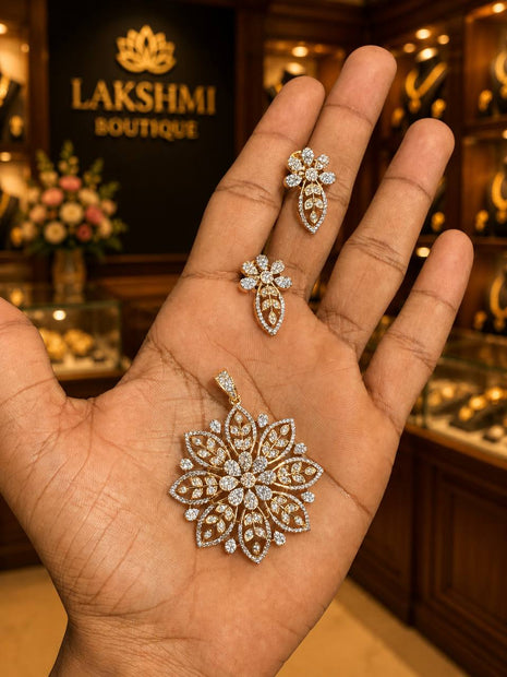 Stone Dollar With Earring