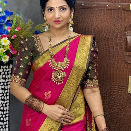 Premium Kanchi Gold Zari