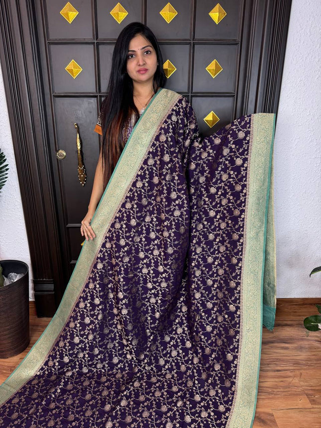 Pure Georgette Banarasi