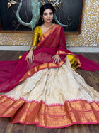Half Saree (Stitched Skirt, Unstitched Blouse)