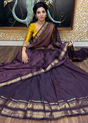 Half Saree (Stitched Skirt, Unstitched Blouse)