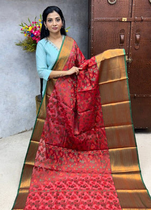 Semi Raw Silk Sarees