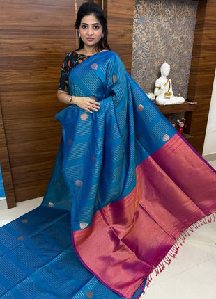 Border Less Kanchi Silk