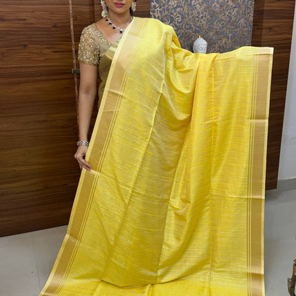 Semi Raw Silk Saree