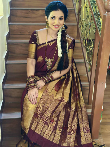 Kanchi Silk Gold Zari