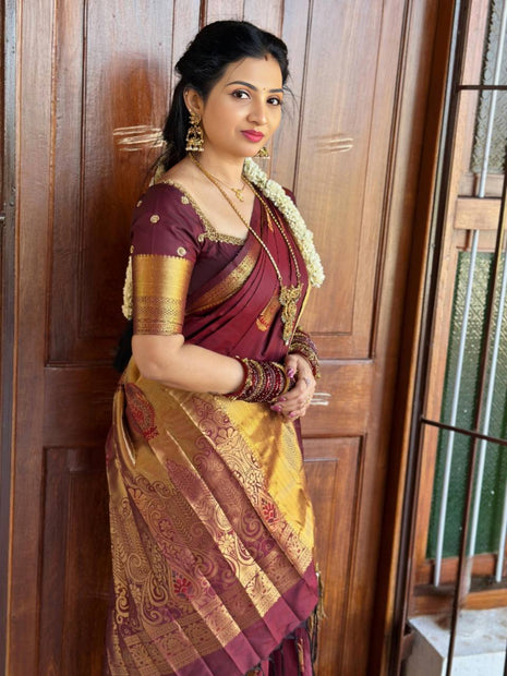 Kanchi Silk Gold Zari
