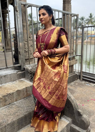 Kanchi Silk Gold Zari