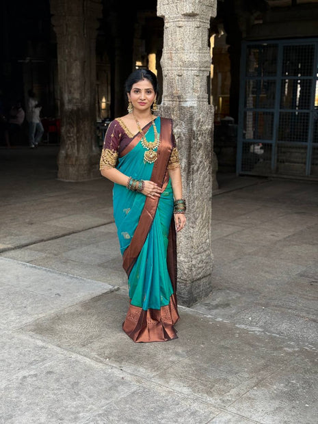 Premium Kanchi Coffee Brown Border