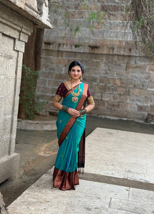 Premium Kanchi Coffee Brown Border