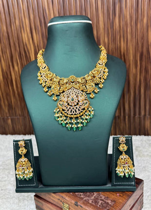 Temple with Diamond look Stone