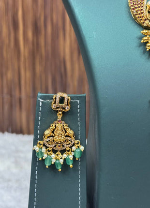 Temple with Diamond look Stone