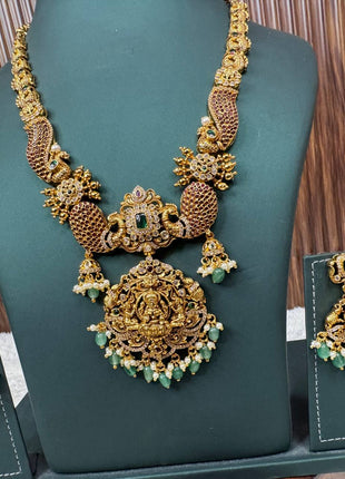 Temple with Diamond look Stone
