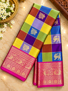 Vintage Premium Kanchi  WITH Palum Pazham Checks Pattern