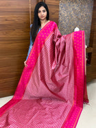 Semi Kancipuram With Palum Pazham Checks Pattern
