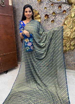 Georgette Saree Blouse Combo (with Designer Blouse)