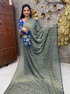 Georgette Saree Blouse Combo (with Designer Blouse)