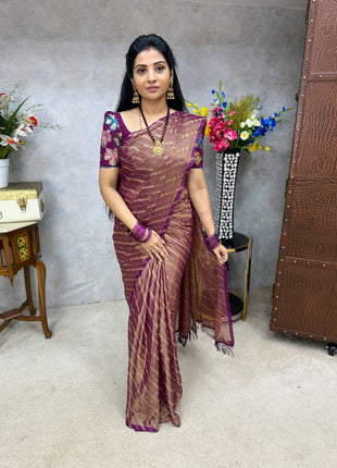 Georgette Saree Blouse Combo (with Designer Blouse)
