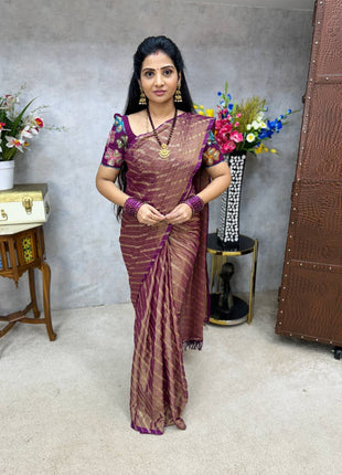 Georgette Saree Blouse Combo (with Designer Blouse)
