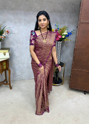 Georgette Saree Blouse Combo (with Designer Blouse)
