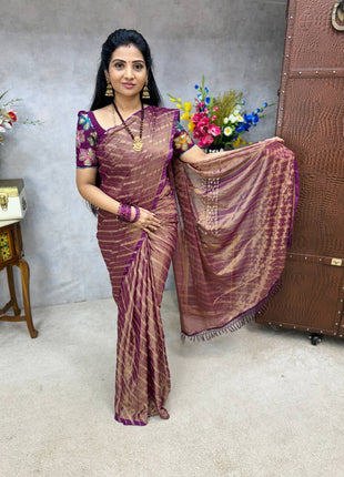 Georgette Saree Blouse Combo (with Designer Blouse)