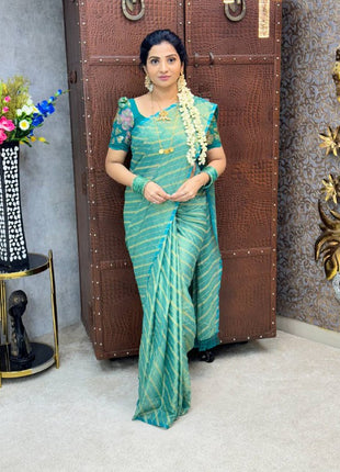 Georgette Saree Blouse Combo (with Designer Blouse)