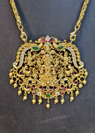 Long Dollar Chain With Earring