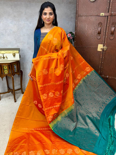 Border Less Kanchi Silk