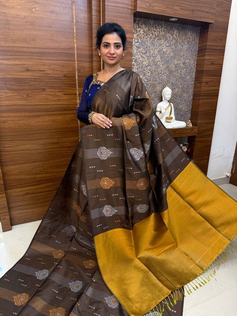 Border Less Kanchi Silk