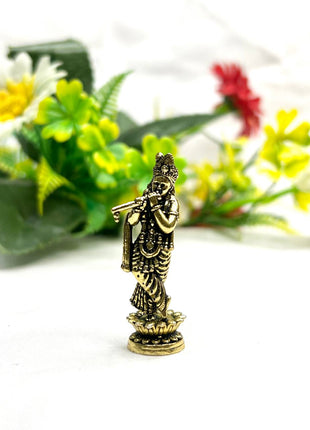 Shri Krishna Standing Statue With Height: 2 Inch
