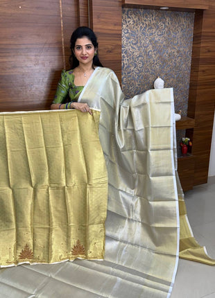 Katan Silk With Aari Work Blouse