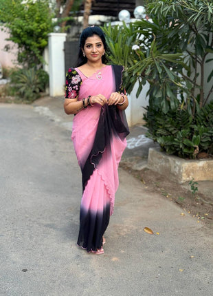 Saree Blouse Combo (Designer Saree With Blouse)