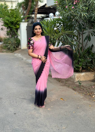 Saree Blouse Combo (Designer Saree With Blouse)