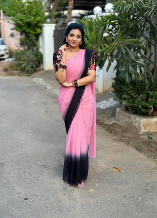 Saree Blouse Combo (Designer Saree With Blouse)