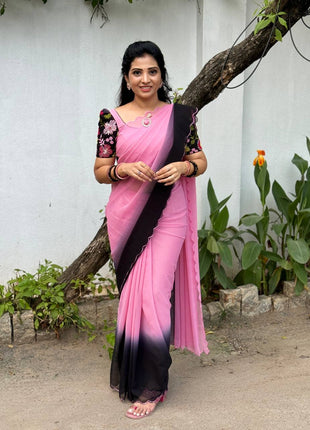 Saree Blouse Combo (Designer Saree With Blouse)