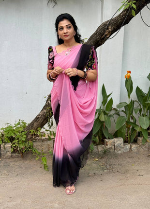 Saree Blouse Combo (Designer Saree With Blouse)