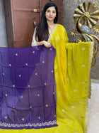 Designer Saree With Cut Work