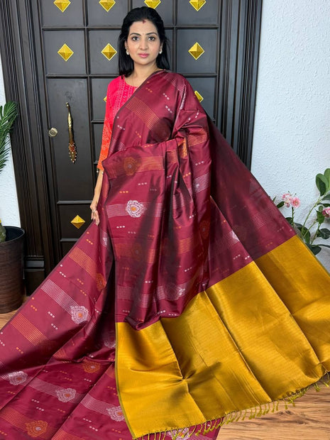 Border Less Kanchi Silk
