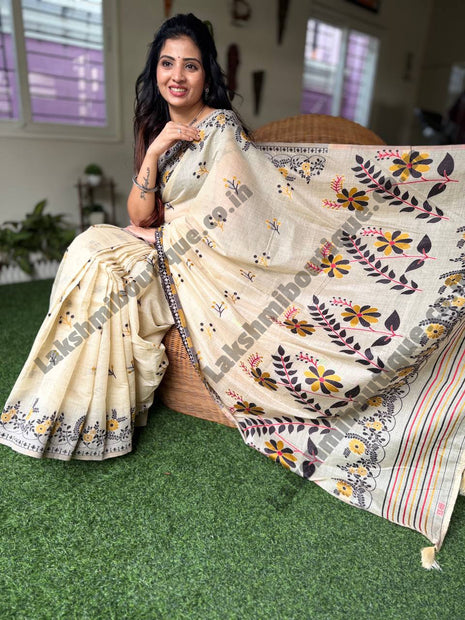 Chanderi Cotton With Weaving Pallu