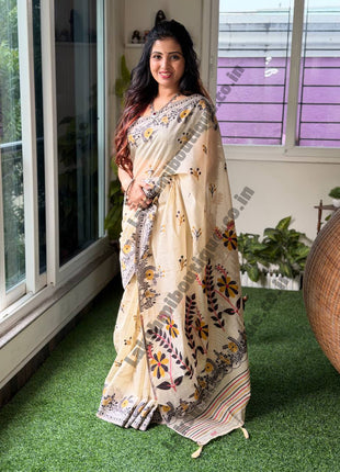 Chanderi Cotton With Weaving Pallu