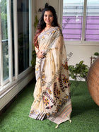Chanderi Cotton With Weaving Pallu